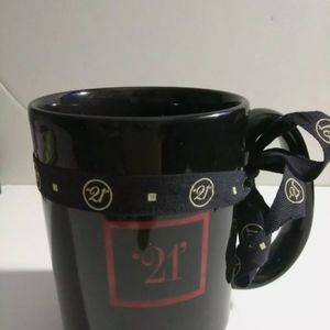 Tams Made in England Ceramic "21"  mug black with